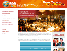 Tablet Screenshot of eascongress.pemsea.org